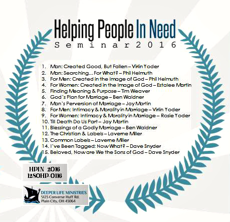 HELPING PEOPLE IN NEED SEMINAR 2016 Various Speakers